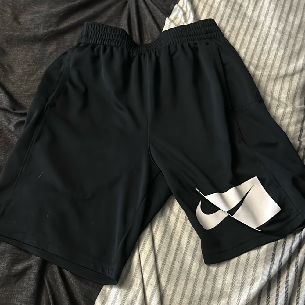 Kids XL black and white NIKE shorts.